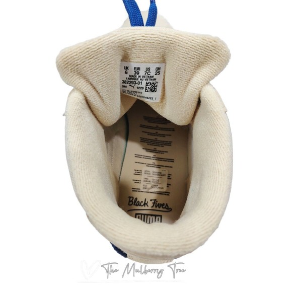 Puma Make History Now Clyde Mid x Black Fives Jr Sneaker Creme Brulee Size 7C 38 - Picture 6 of 12